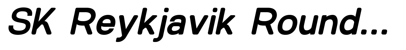 SK Reykjavik Rounded Medium Italic